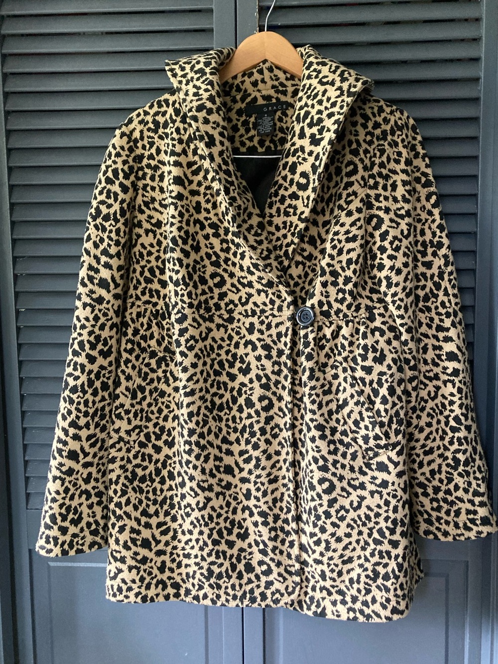 Grace Leopard Print coat